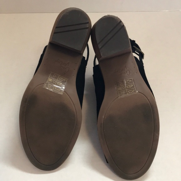 Crown Vintage Bresolin Black Suede Sandal Bootie - Picture 6 of 7